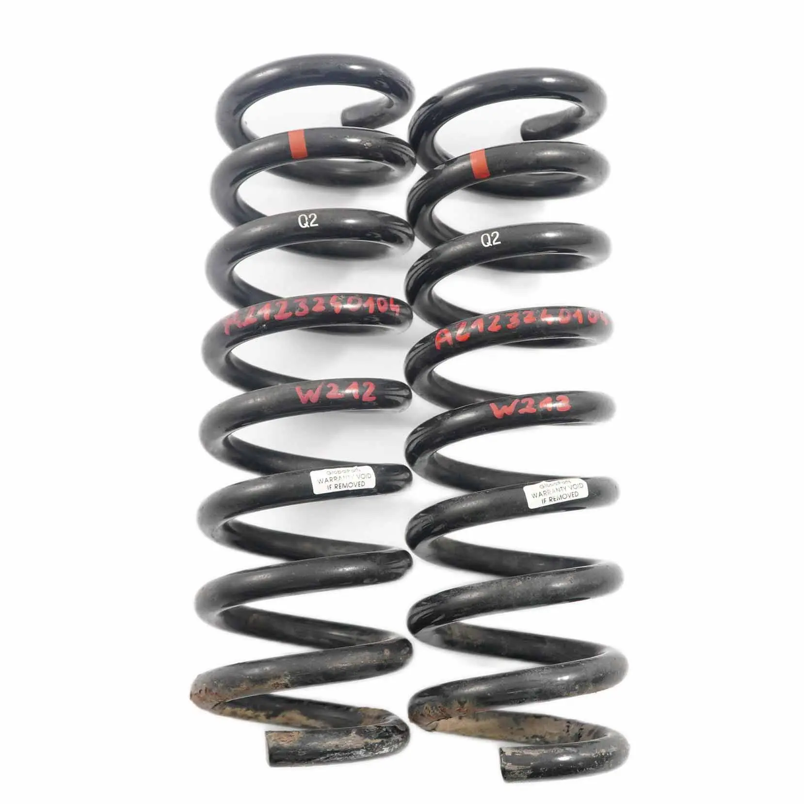 Mercedes W212 Coil Spring Rear Axle Suspension Spring Set Saloon A2123240104