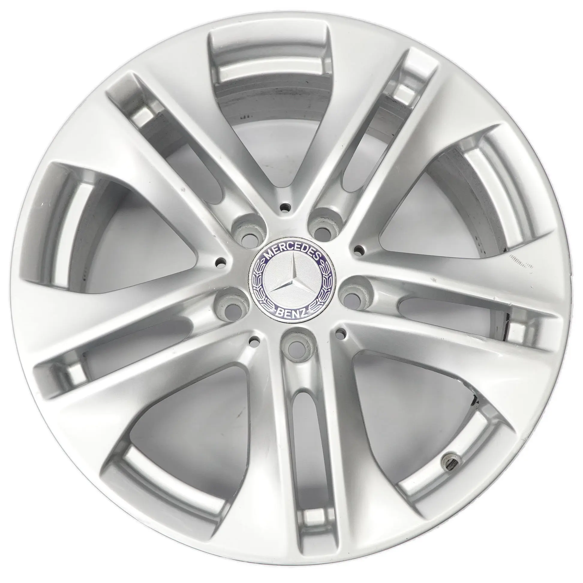 Mercedes W212 Silver Alloy Wheel Rim 5-Double Spoke 17" ET:48 8J A2124010902