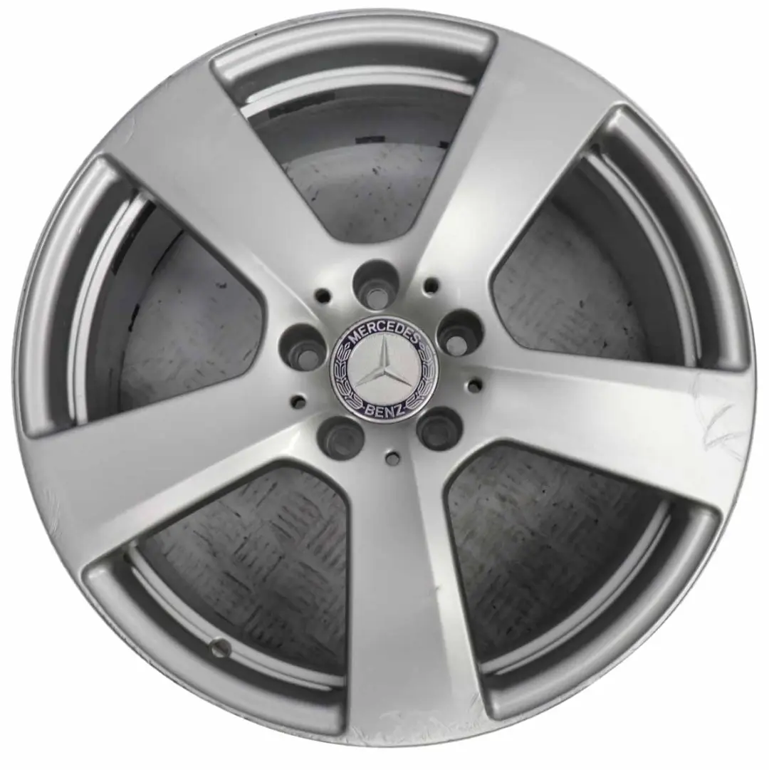 Mercedes W212 Eje Delantero Llanta Aleacion Plateada 18" ET:48 8,5J A2124011302