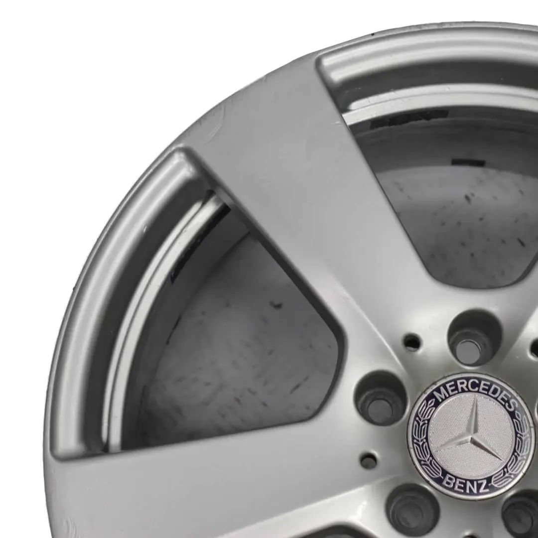 Mercedes W212 Eje Delantero Llanta Aleacion Plateada 18" ET:48 8,5J A2124011302