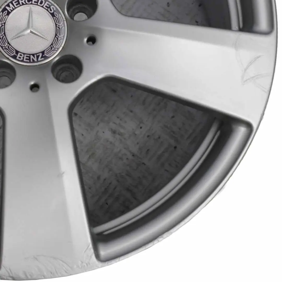 Mercedes W212 Eje Delantero Llanta Aleacion Plateada 18" ET:48 8,5J A2124011302