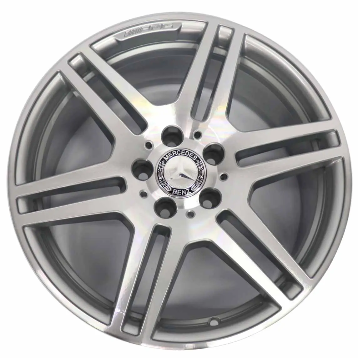 Mercedes W212 essieu arriere jante en alliage argente 18" ET:54 9J A2124012402