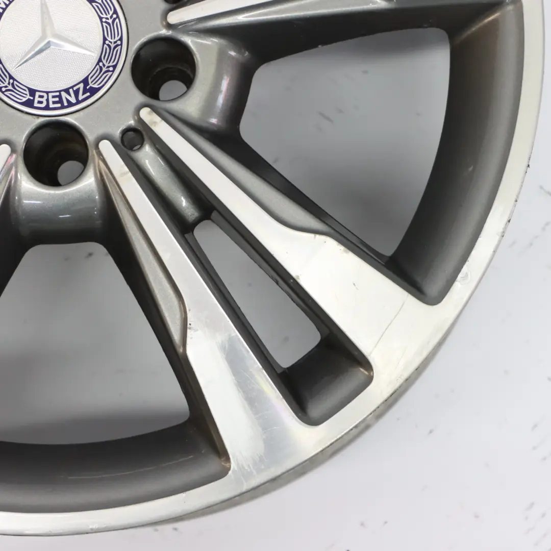 Mercedes W212 Alloy Wheel Rim 17" ET:48 8J 5 Double Spoke A2124015602