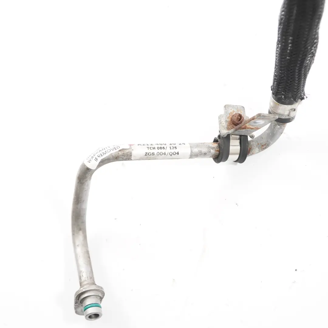 Mercedes W212 Power Steering Line Pressure Oil Pipe Hose M156 AMG A2124602024