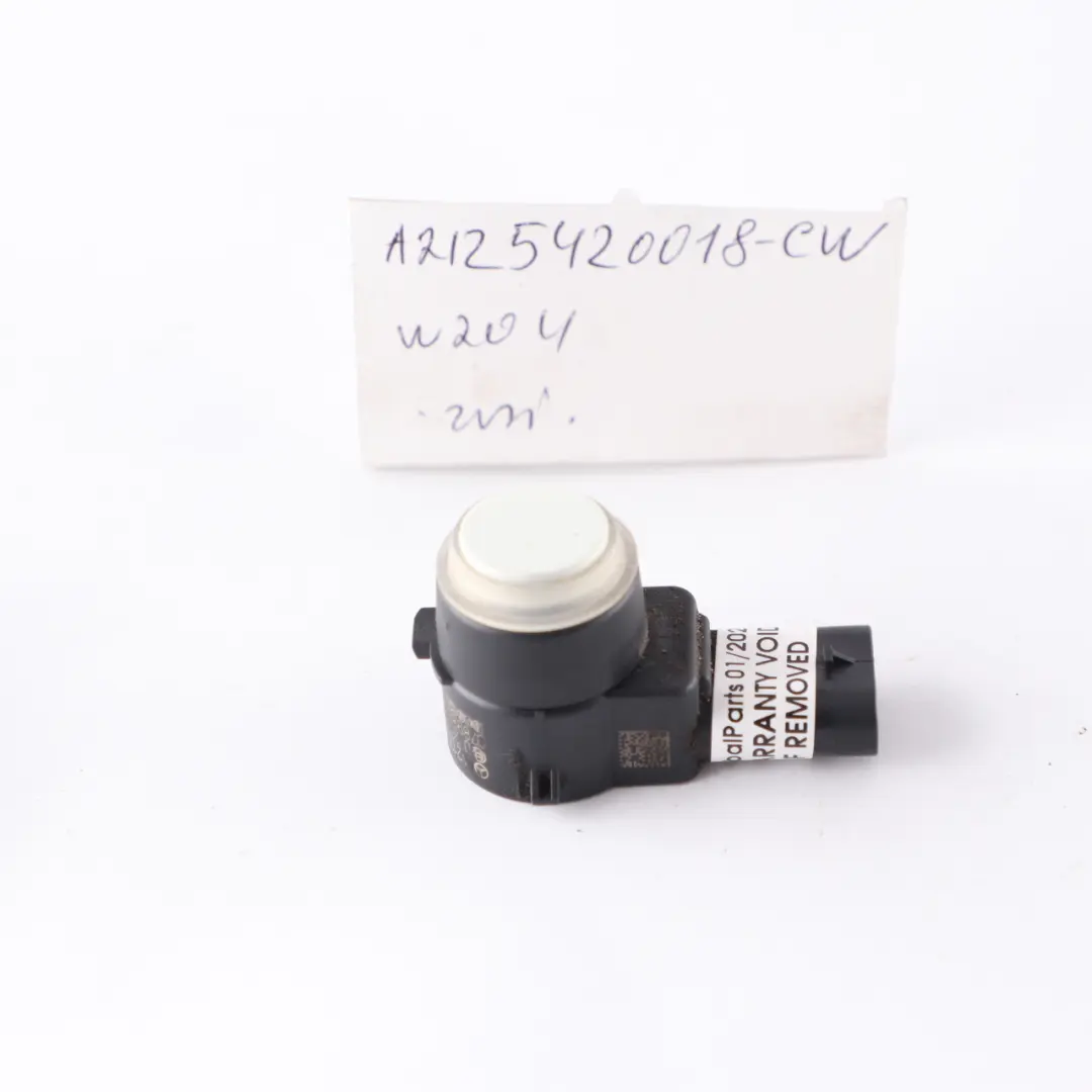 Mercedes W204 Sensor aparcamiento PDC Delantero Calcita Blanco - 650 A2125420018