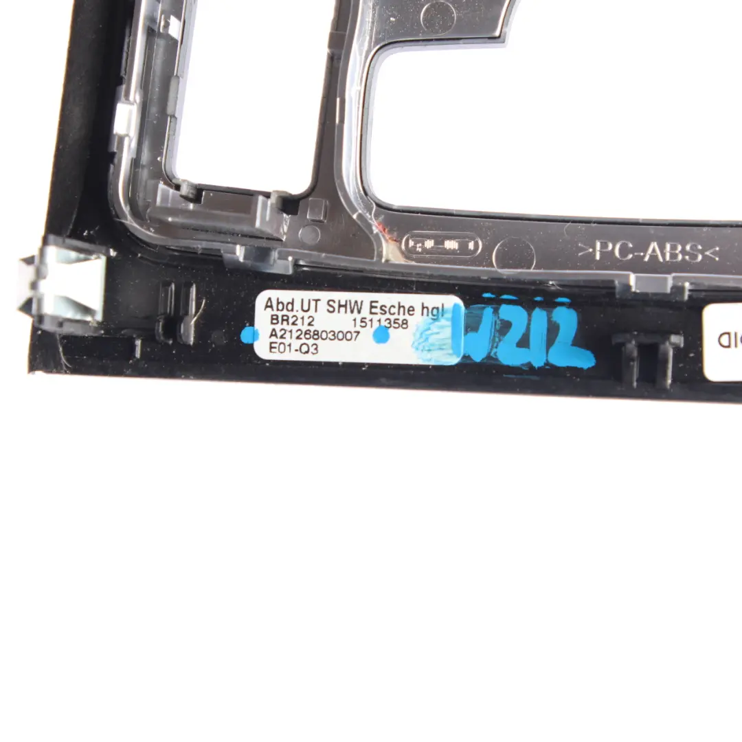 Mercedes W212 Centre Console Trim Frame Cover Panel A2126803007