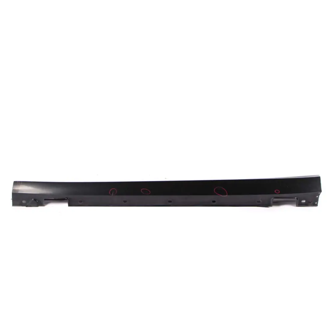 Mercedes W212 Side Skirt Door Sill Cover Left N/S Obsidian Black - 197