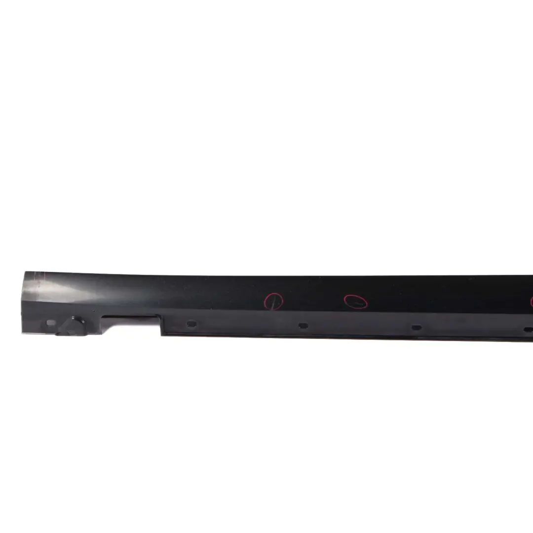 Mercedes W212 Side Skirt Door Sill Cover Left N/S Obsidian Black - 197