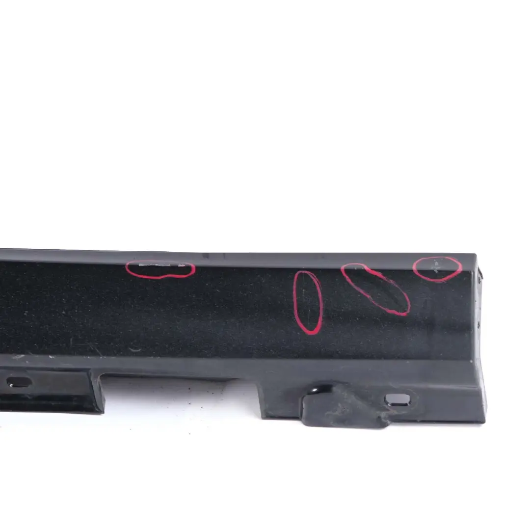 Mercedes W212 Side Skirt Door Sill Cover Right O/S Obsidian Black - 197