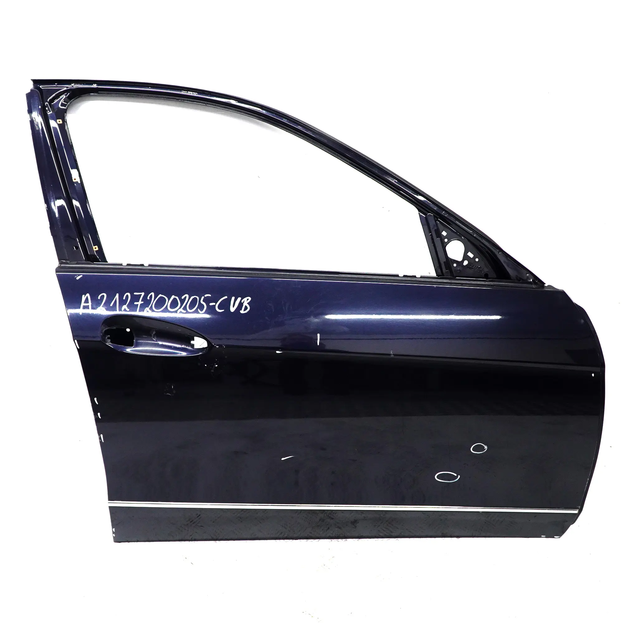 Mercedes W212 Puerta Delantera Derecha Tapa Panel Cavansite Azul Metalizado 890