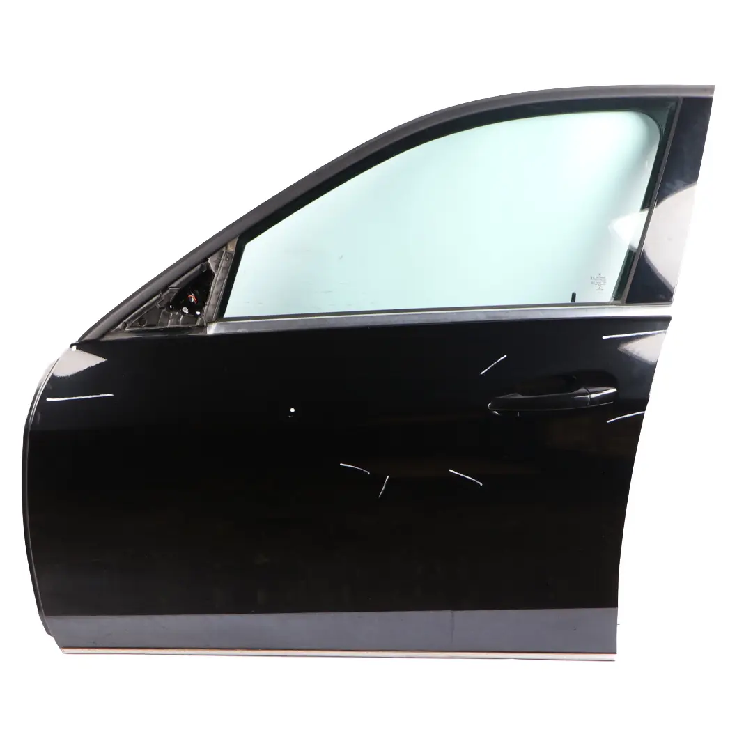 Mercedes W212 Door Front Left N/S Cover Panel Obsidian Black Metallic - 197