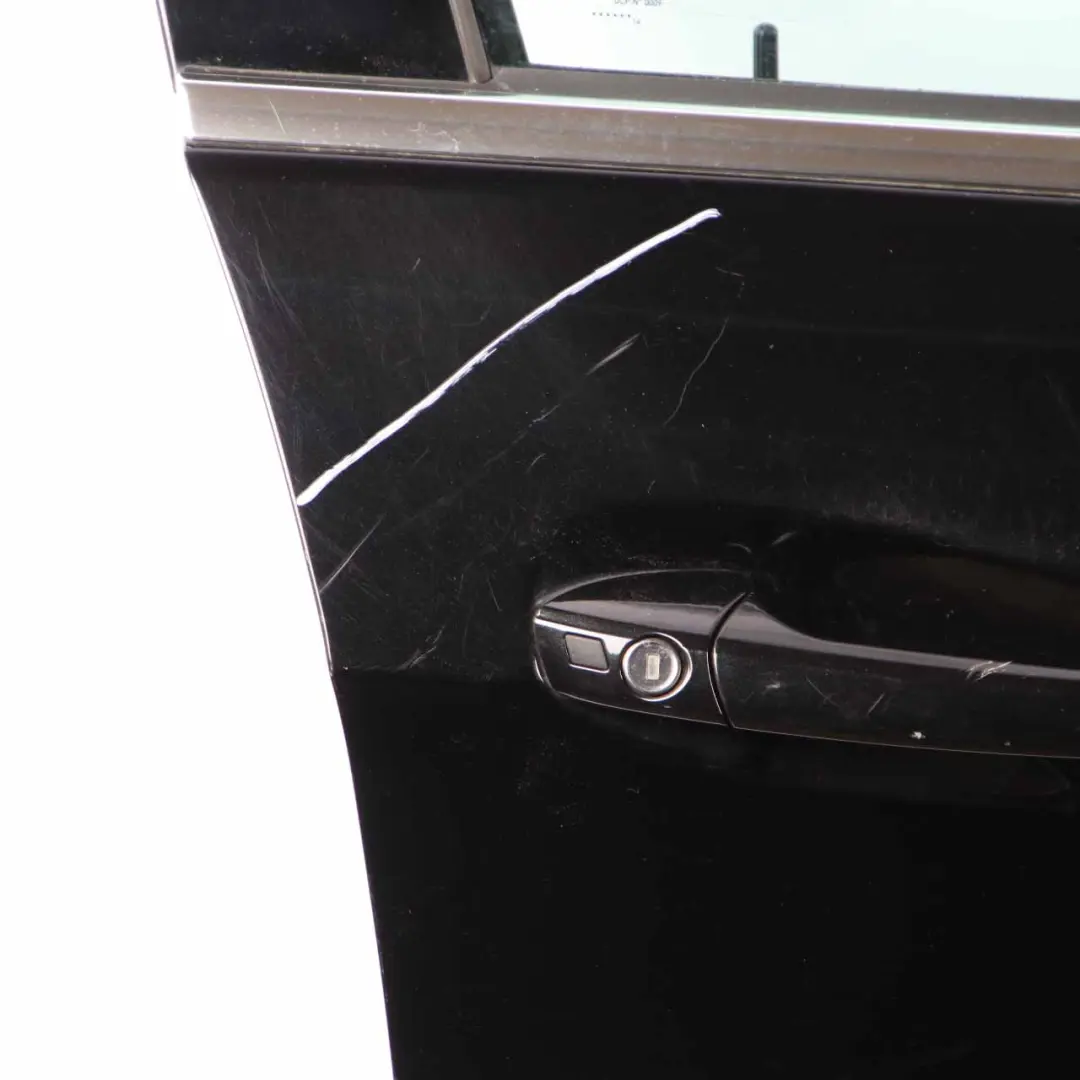 Mercedes W212 Door Front Right O/S Cover Panel Obsidian Black Metallic - 197