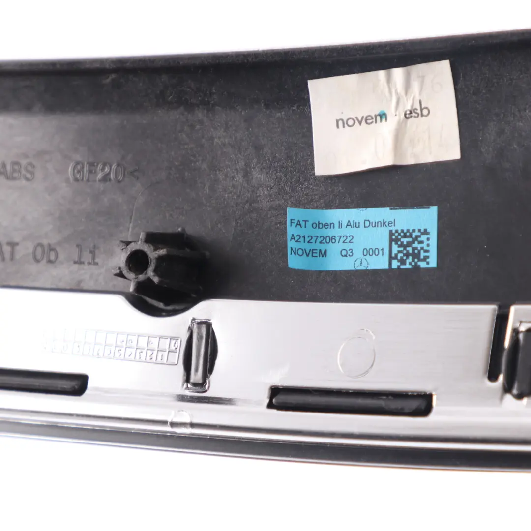 Mercedes W212 Front Tür Karte Trim links Innenraum Aluminium A2127206722