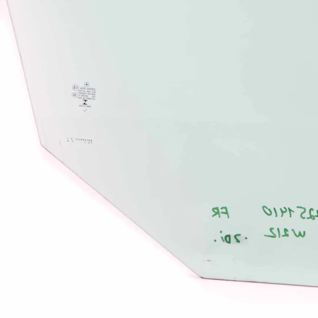 Mercedes W212 Fensterglas Türseite vorne rechts grün AS2 A2127251410