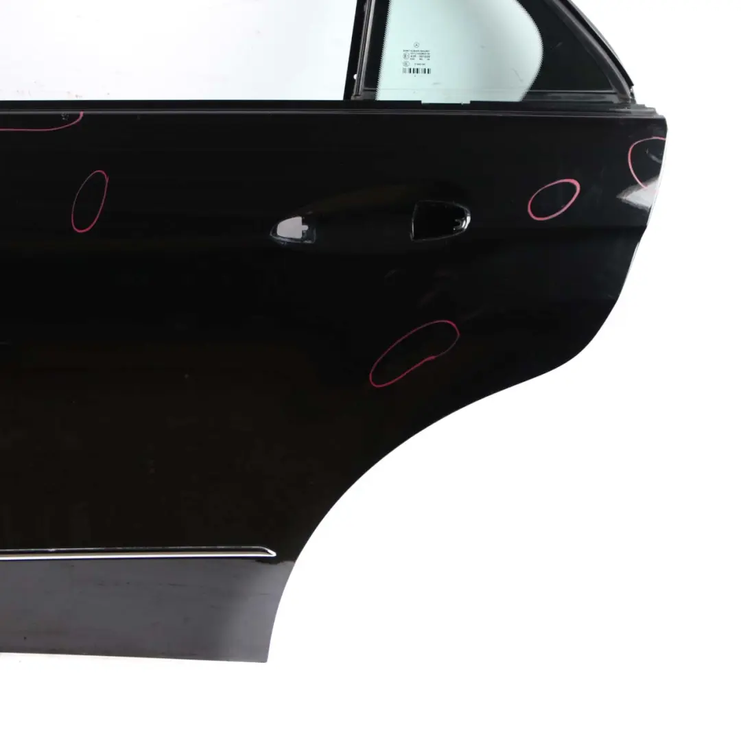 Mercedes W212 Door Rear Left N/S Cover Panel Obsidian Black - 197