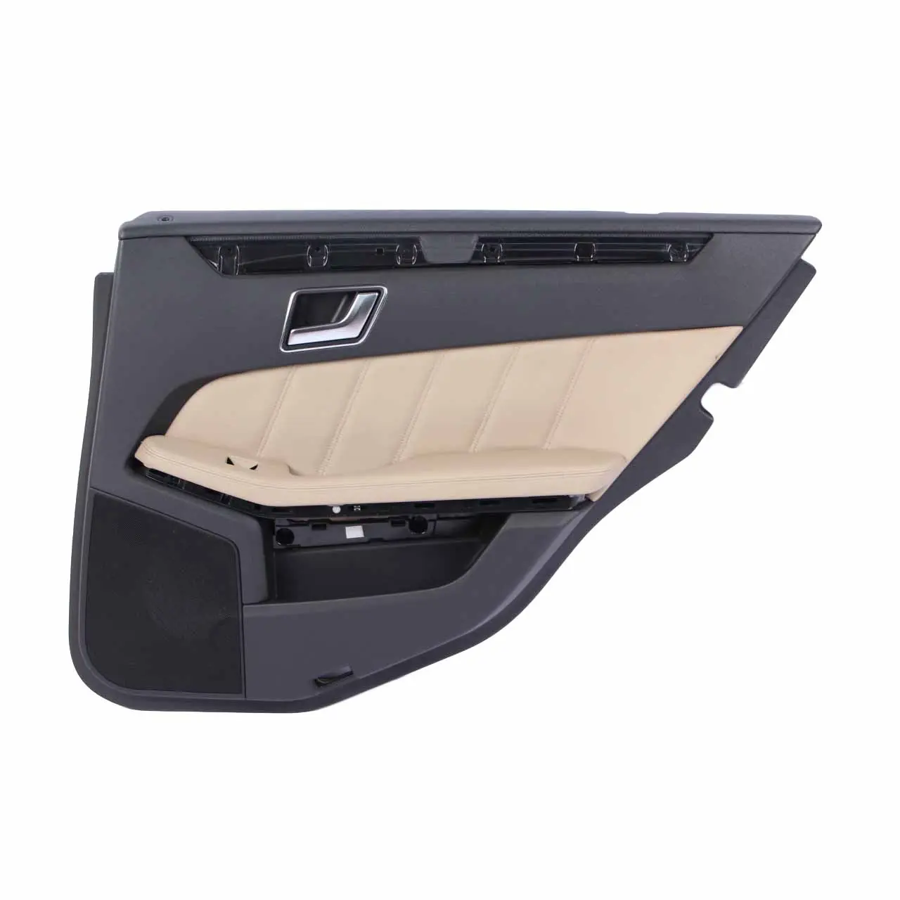 Mercedes W212 Tarjeta de puerta trasera derecha ajuste Negro Beige Cuero Nappa