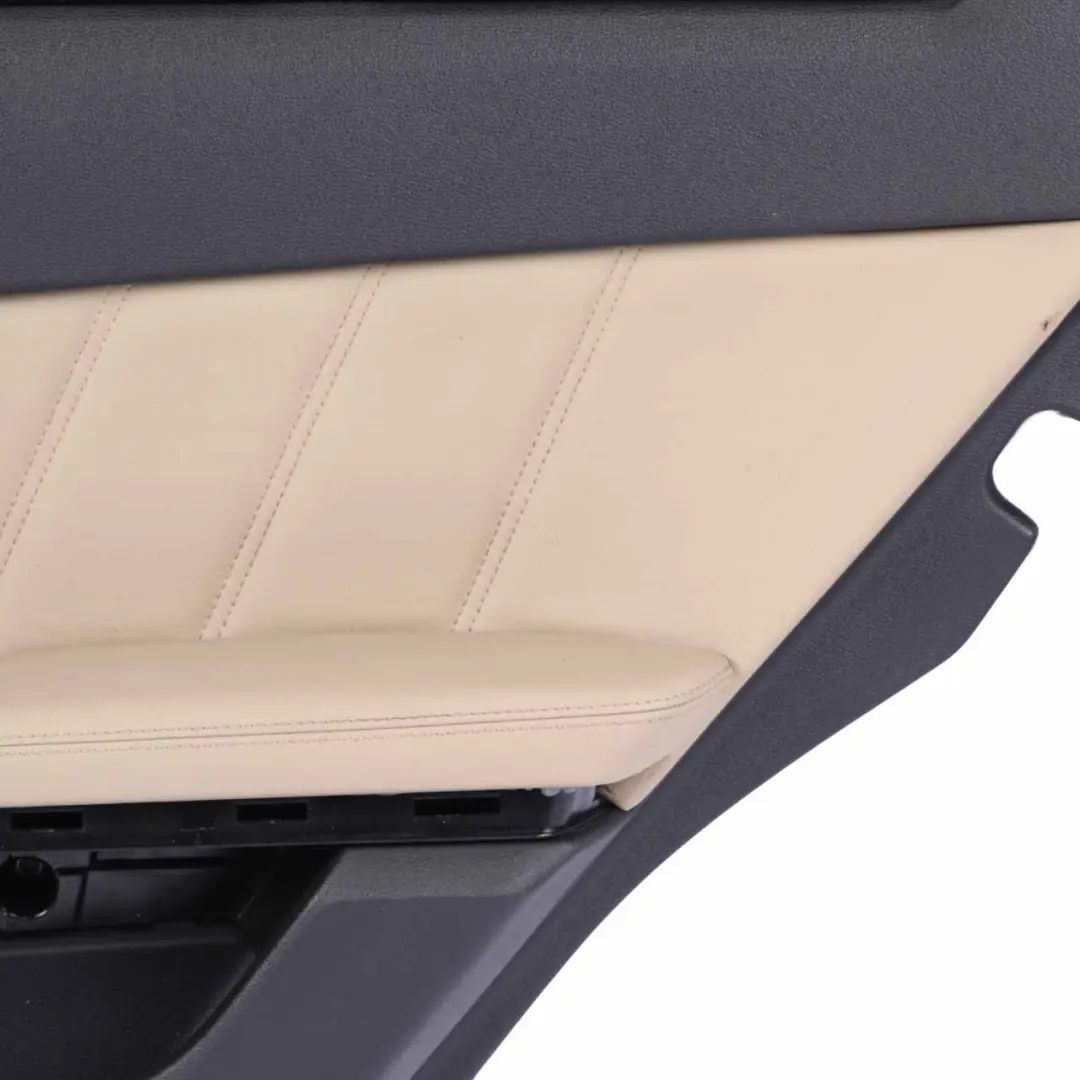 Mercedes W212 Door Card Rear Right O/S Trim Panel Black Beige Leather Nappa