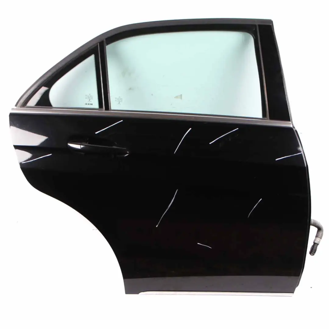 Mercedes W212 Saloon Door Rear Right O/S Shell Obsidian Black Metallic - 197