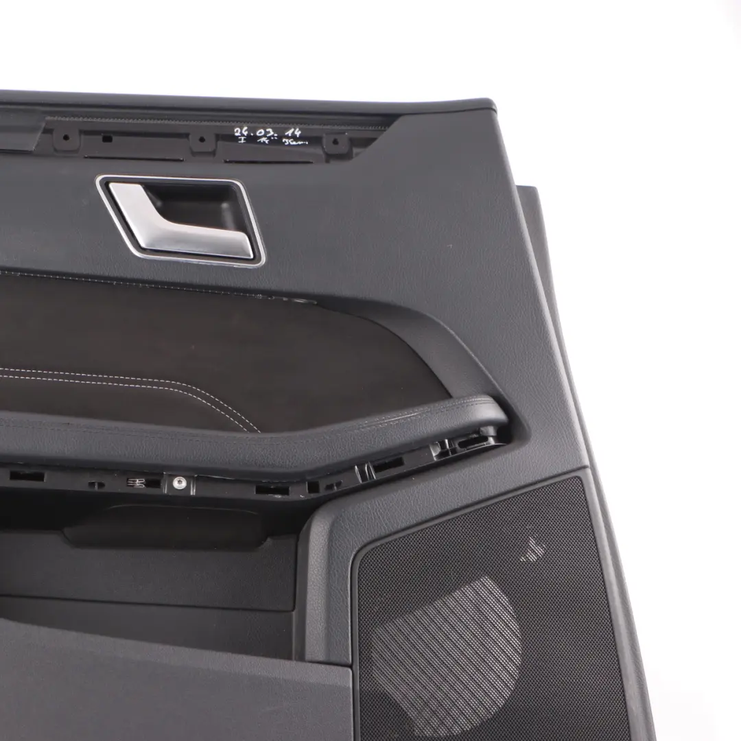 Mercedes W212 Door Card Rear Left N/S Trim Panel Cover Black Leather