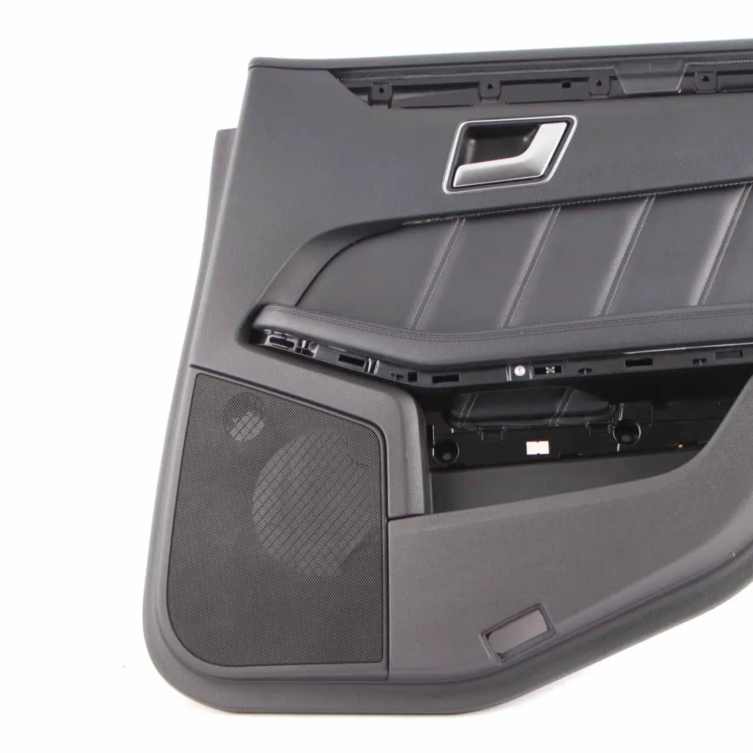 Mercedes W212 Door Card Rear Right O/S Door Trim Panel Cover Black Leather