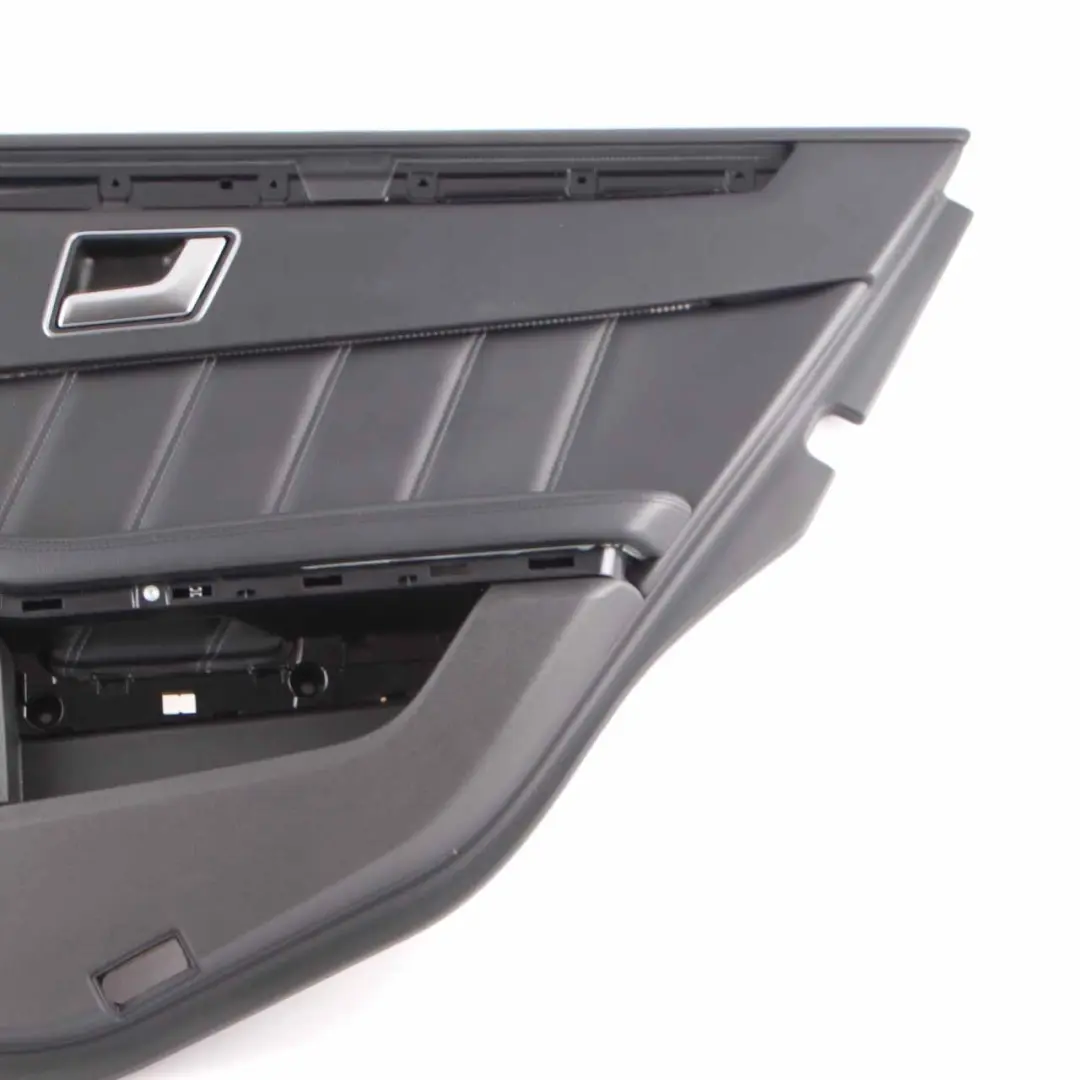 Mercedes W212 Door Card Rear Right O/S Door Trim Panel Cover Black Leather