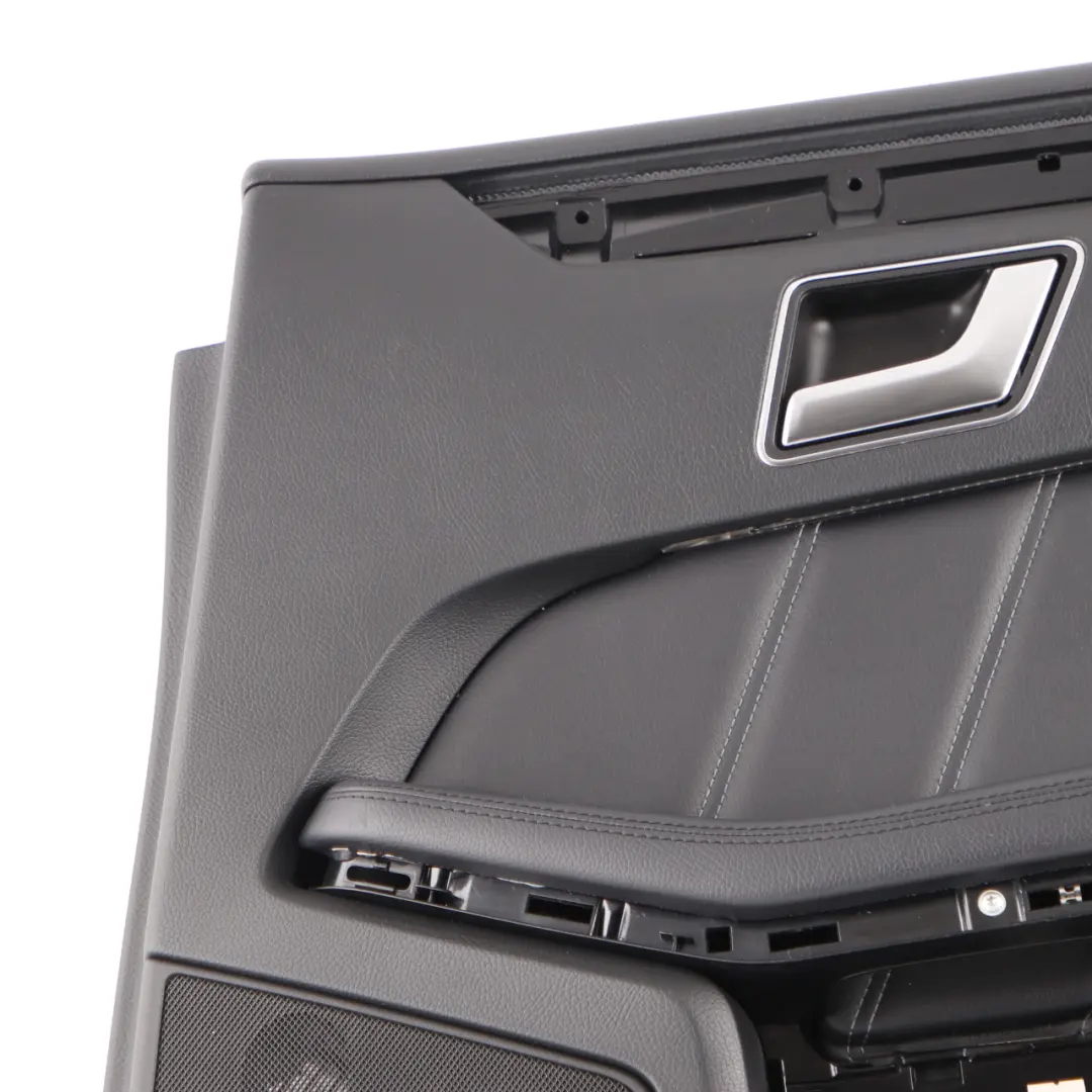 Mercedes W212 Door Card Rear Right O/S Door Trim Panel Cover Black Leather