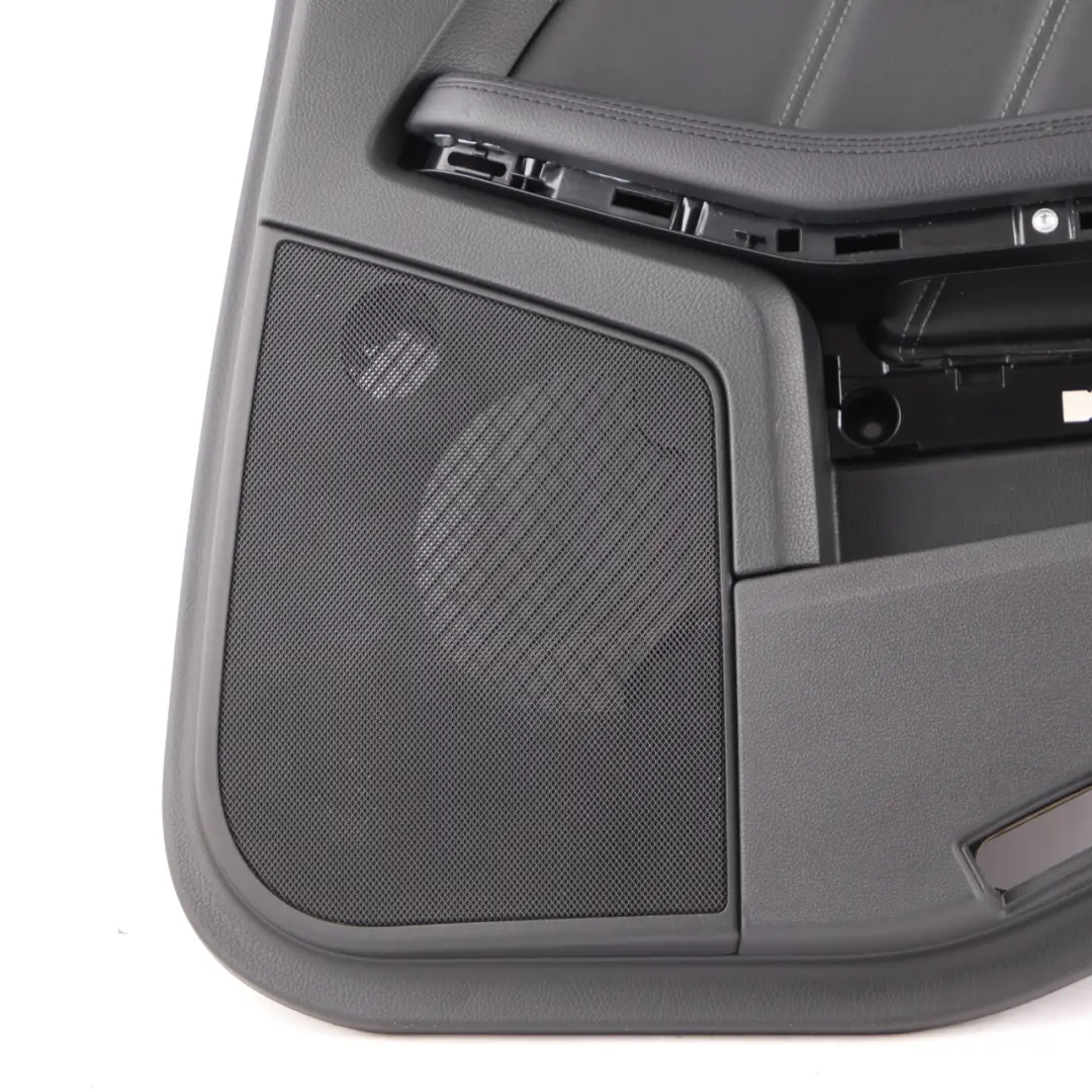 Mercedes W212 Door Card Rear Right O/S Door Trim Panel Cover Black Leather