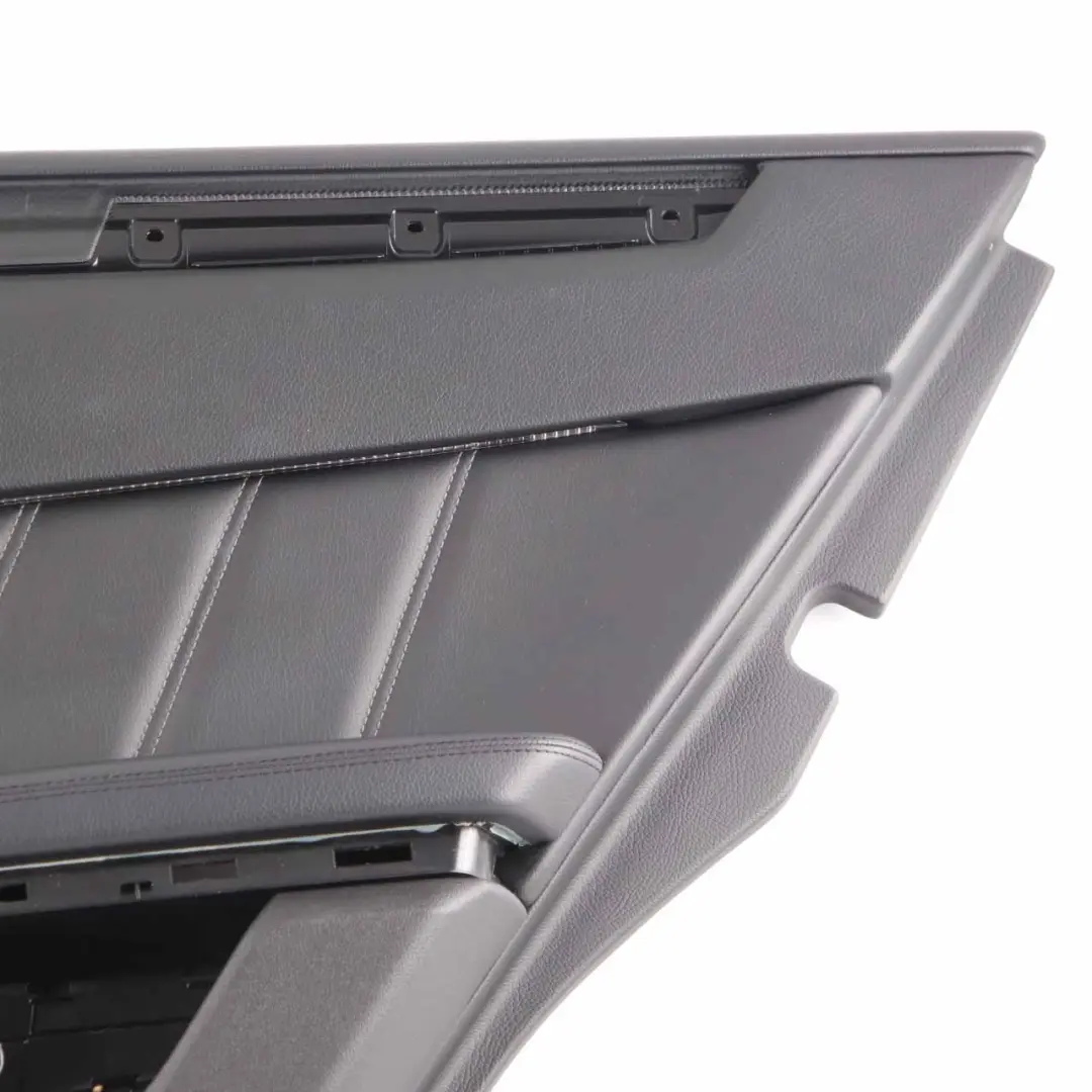 Mercedes W212 Door Card Rear Right O/S Door Trim Panel Cover Black Leather