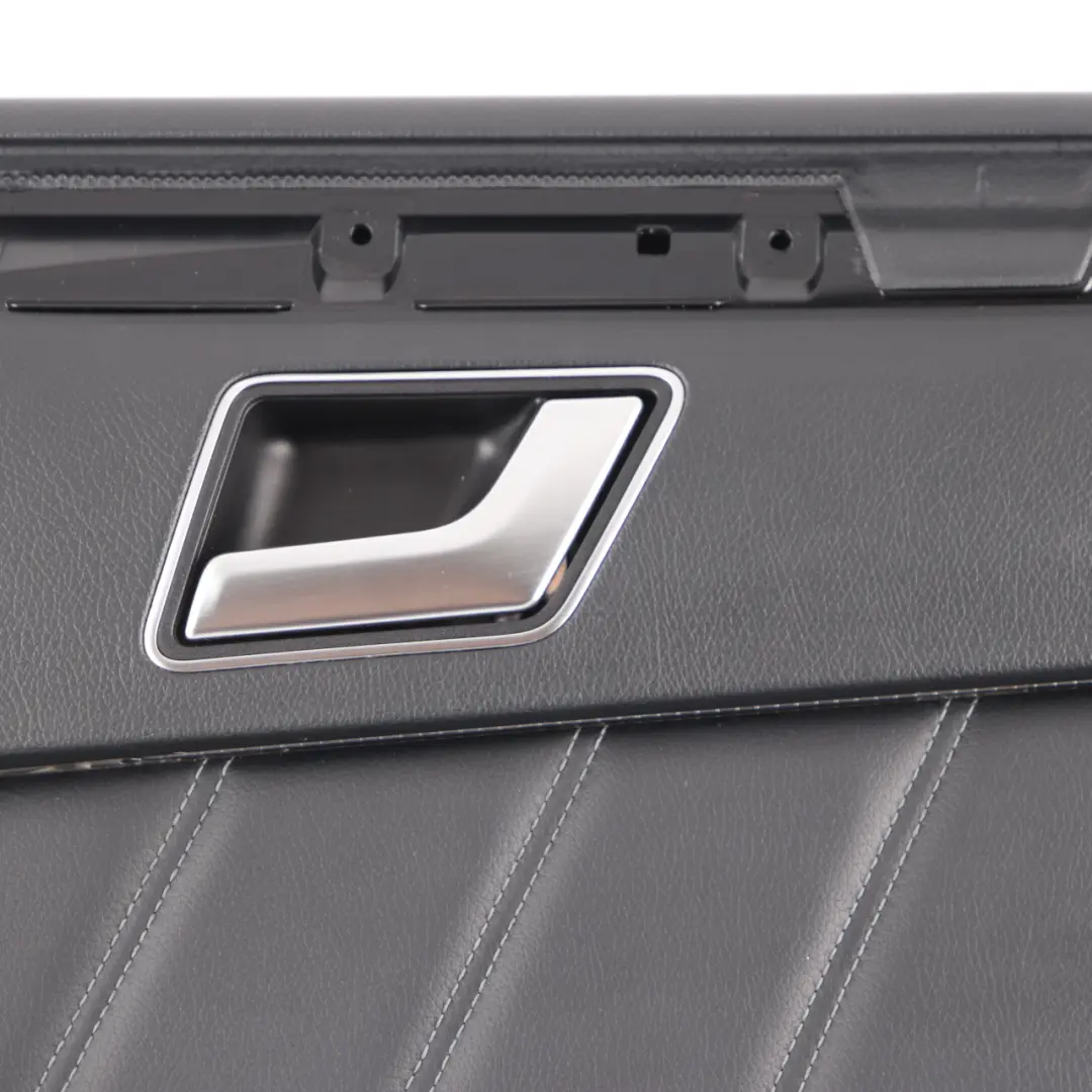 Mercedes W212 Door Card Rear Right O/S Door Trim Panel Cover Black Leather