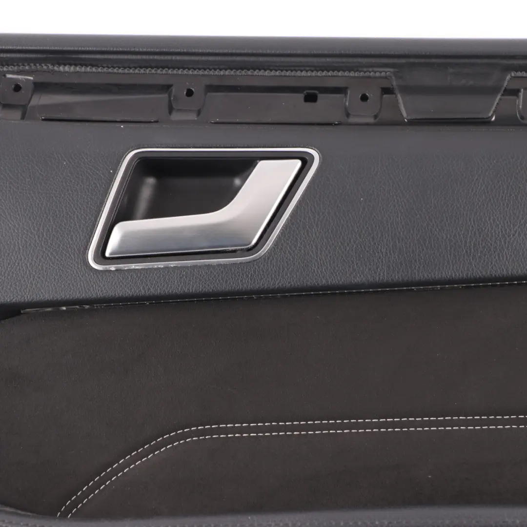 Mercedes W212 Door Card Rear Right O/S Door Trim Panel Cover Black Leather