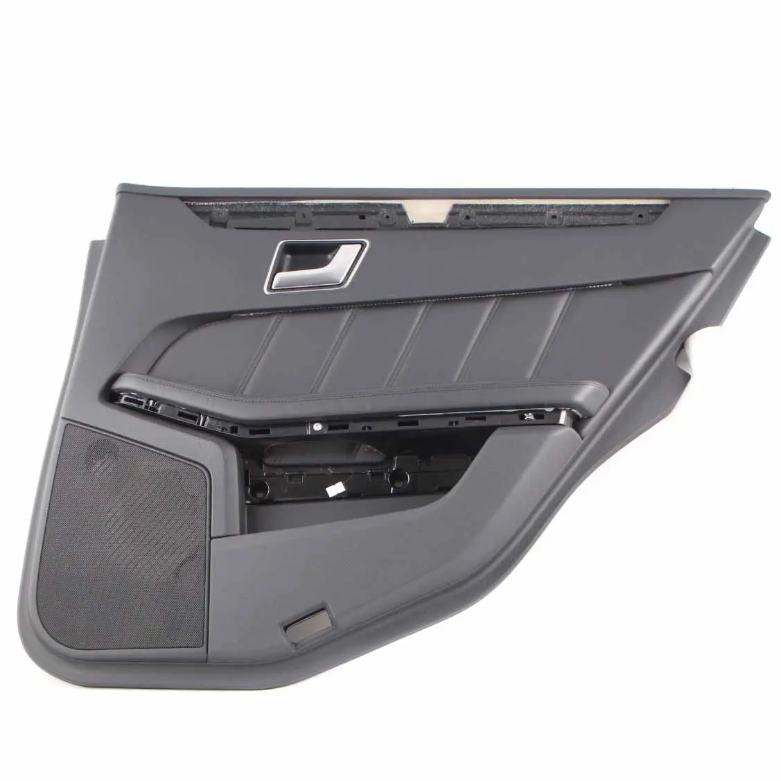 Mercedes W212 Door Card Rear Right O/S Trim Panel Cover Black Leather