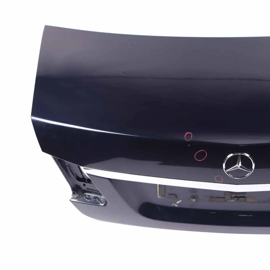 Trunk Lid Mercedes W212 Boot Tailgate Panel Saloon Cavansite Blue Metallic - 890