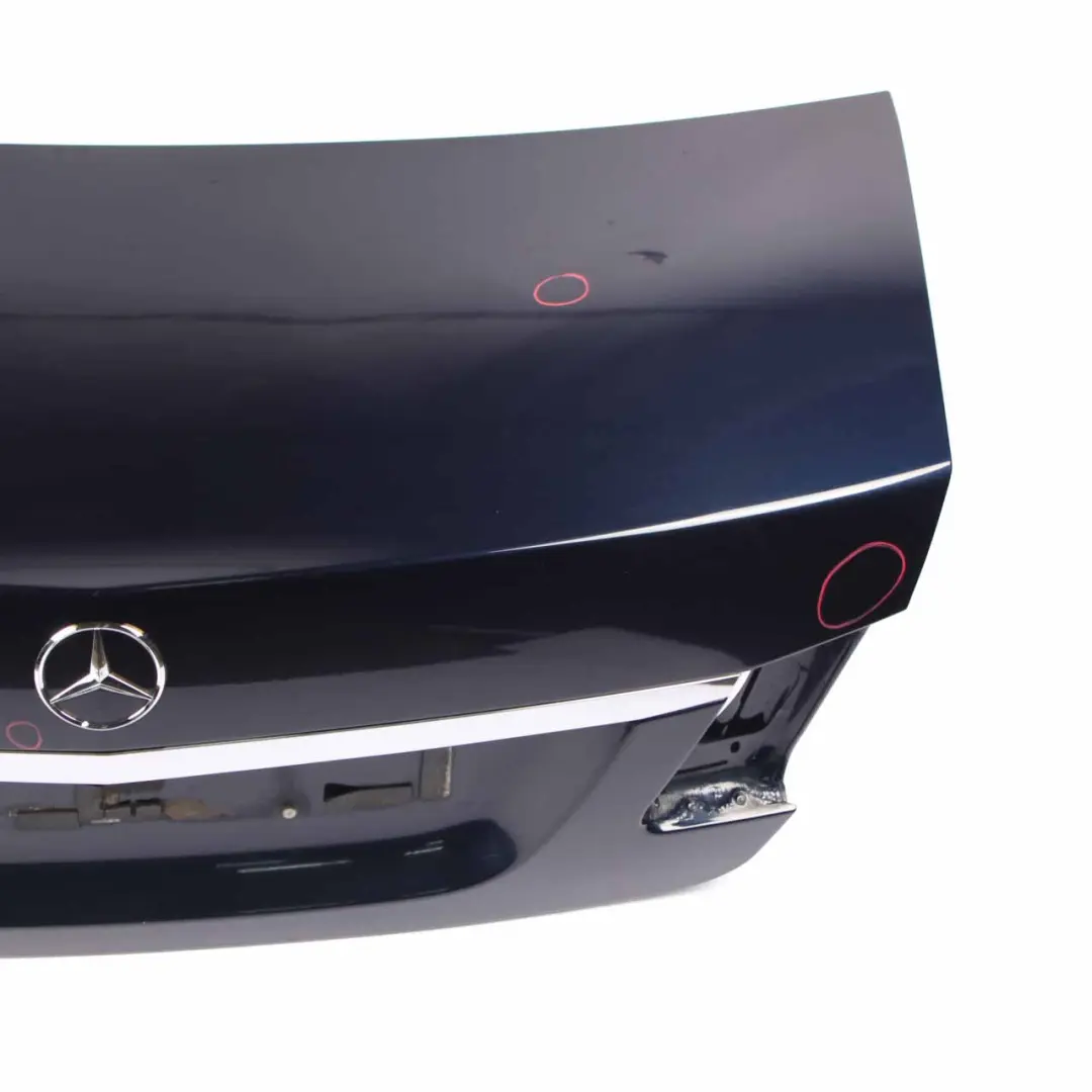 Trunk Lid Mercedes W212 Boot Tailgate Panel Saloon Cavansite Blue Metallic - 890