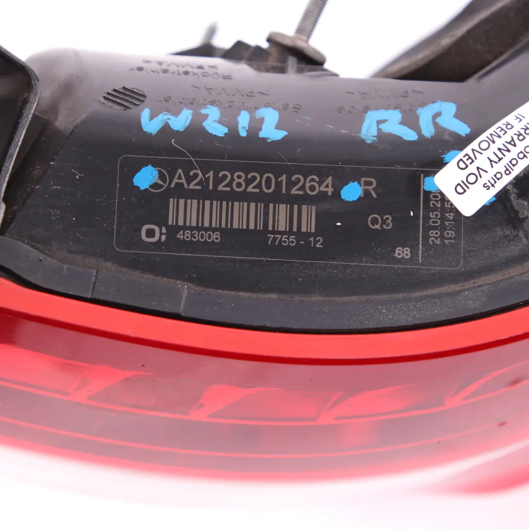 Rear Lamp Mercedes W212 Saloon LED Right O/S Tail Light Side Panel A2128201264