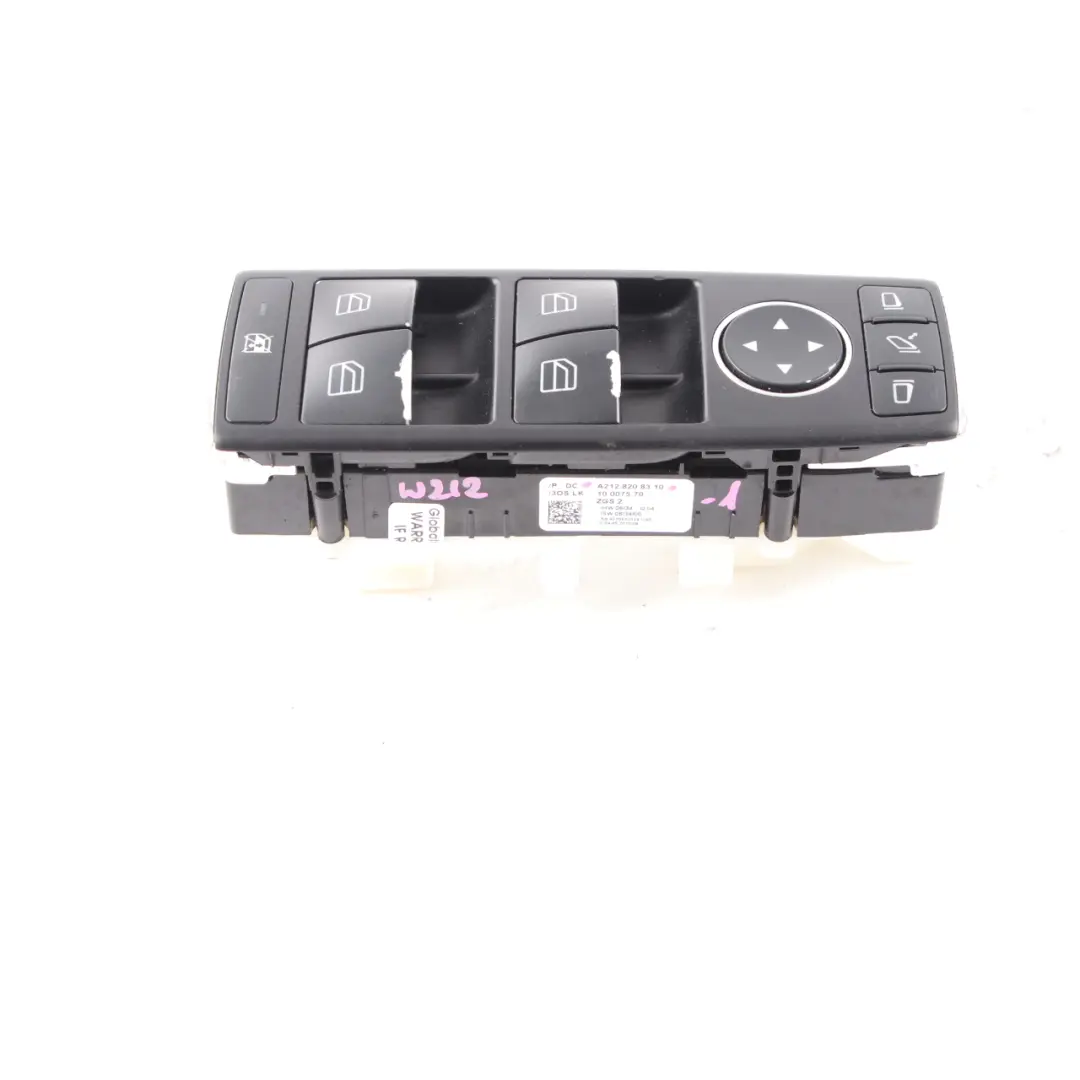 Lifter Switch Mercedes W204 W207 W212 Window Driver's Side Auto Dip A2128208310