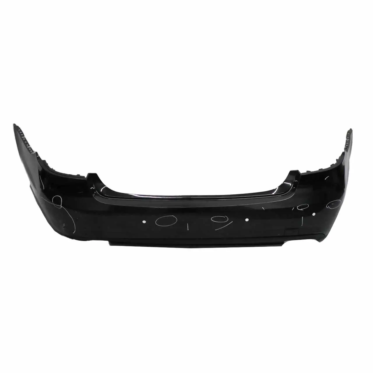 Mercedes W212 Rear Bumper AMG Saloon Trim Panel Cover Obsidian Black - 197