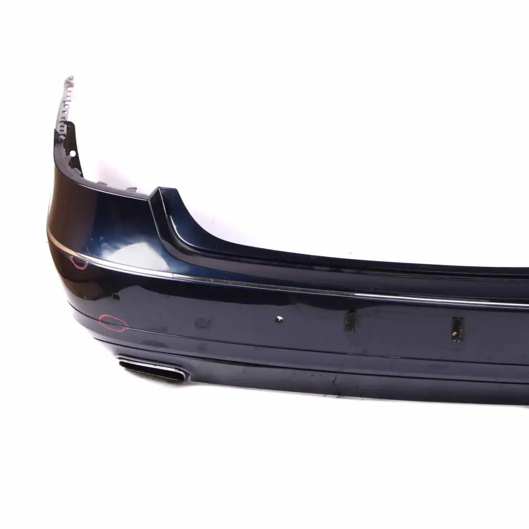 Mercedes W212 Rear Bumper Avantgarde Trim Panel Cavansite Blue Metallic - 890