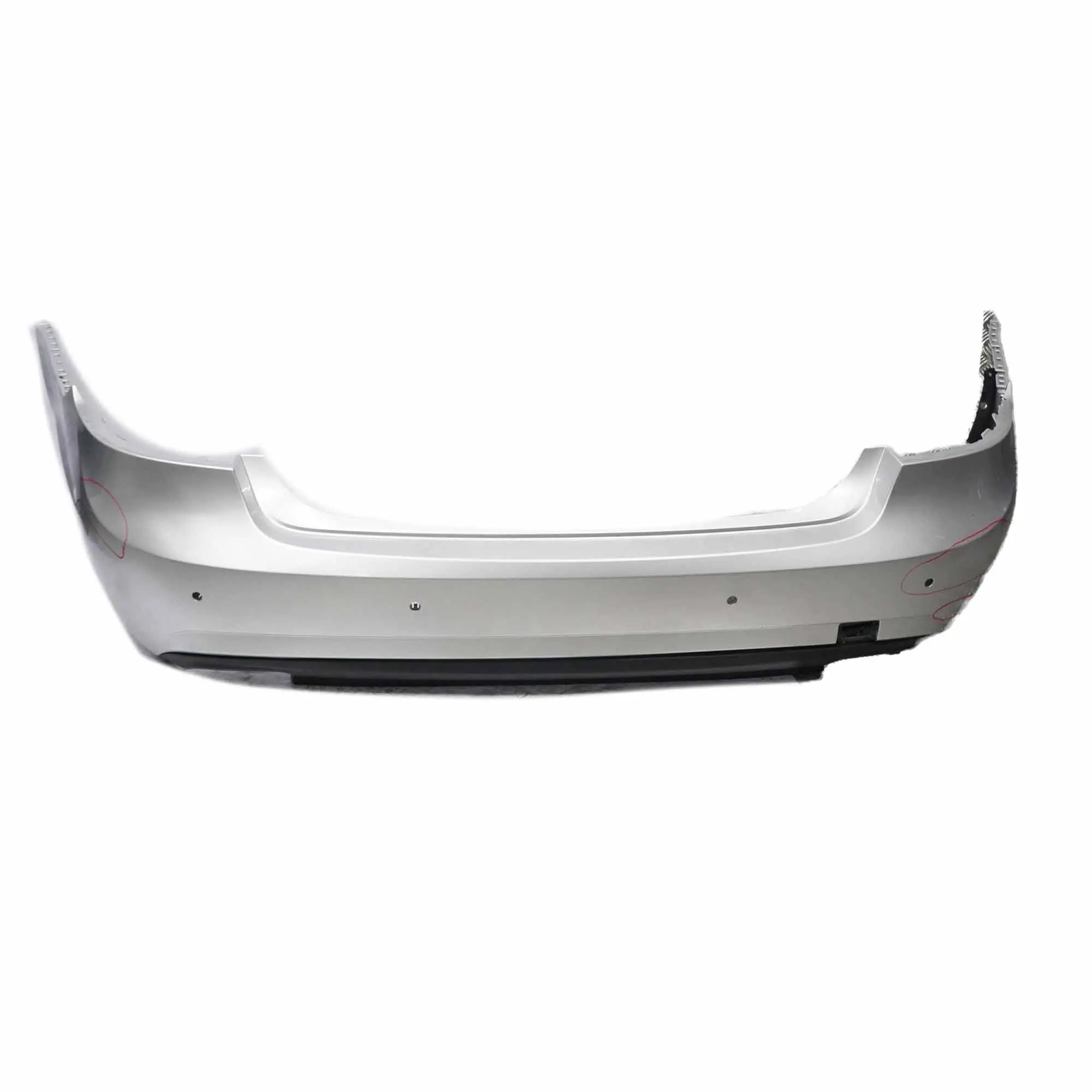 Mercedes W212 Rear Bumper Sport Trim Panel Iridium Silver Metallic - 775