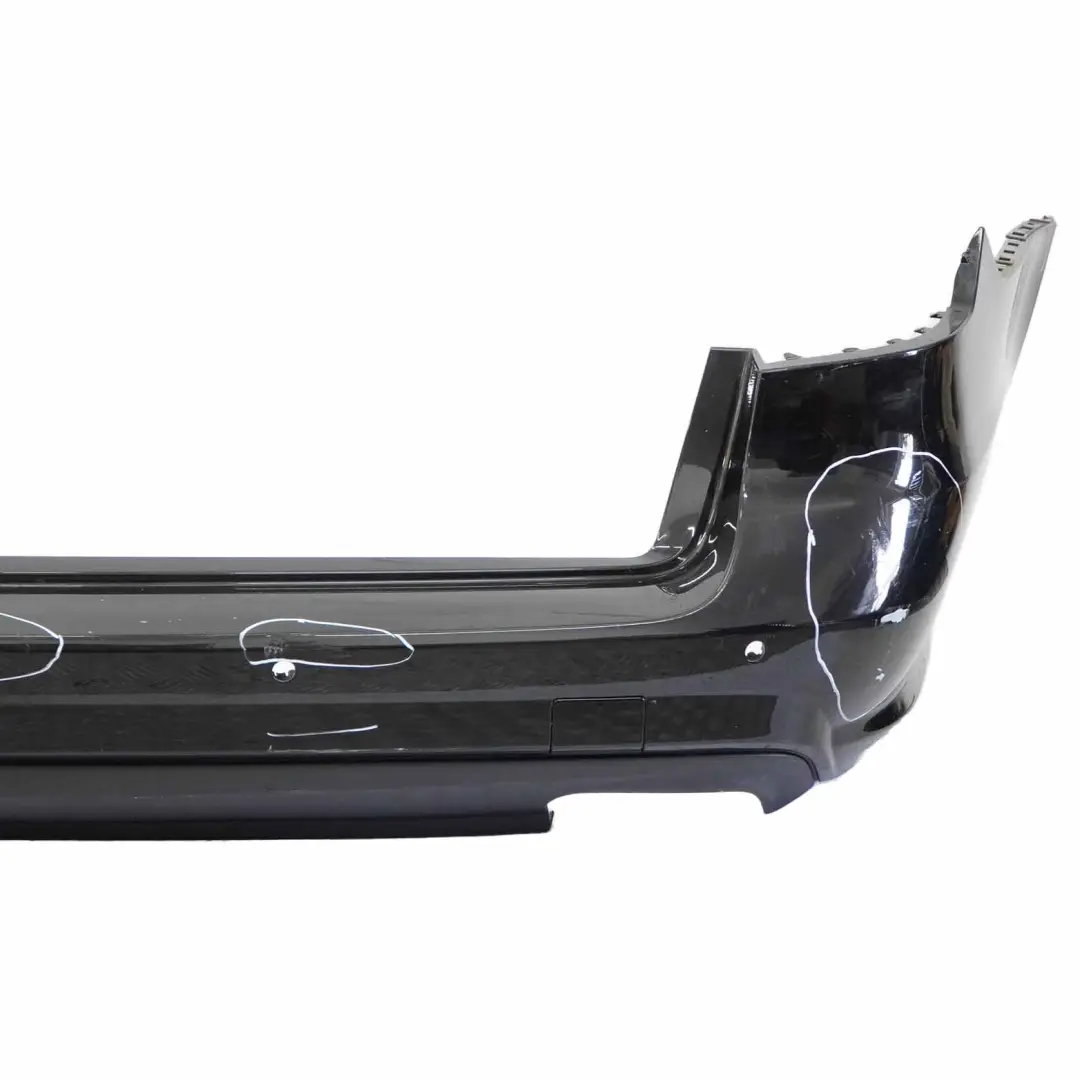 Mercedes S212 Estate Rear Bumper Sport Trim Panel Obsidian Black Metallic - 197