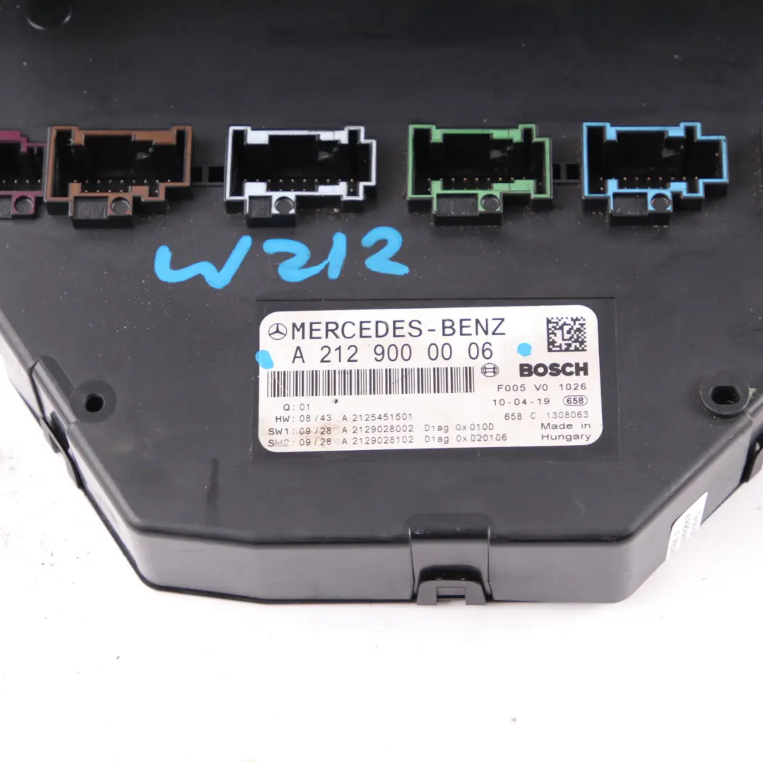 Fuse Box Mercedes W212 Front Relay Control Unit Electric Module SAM A2129000006