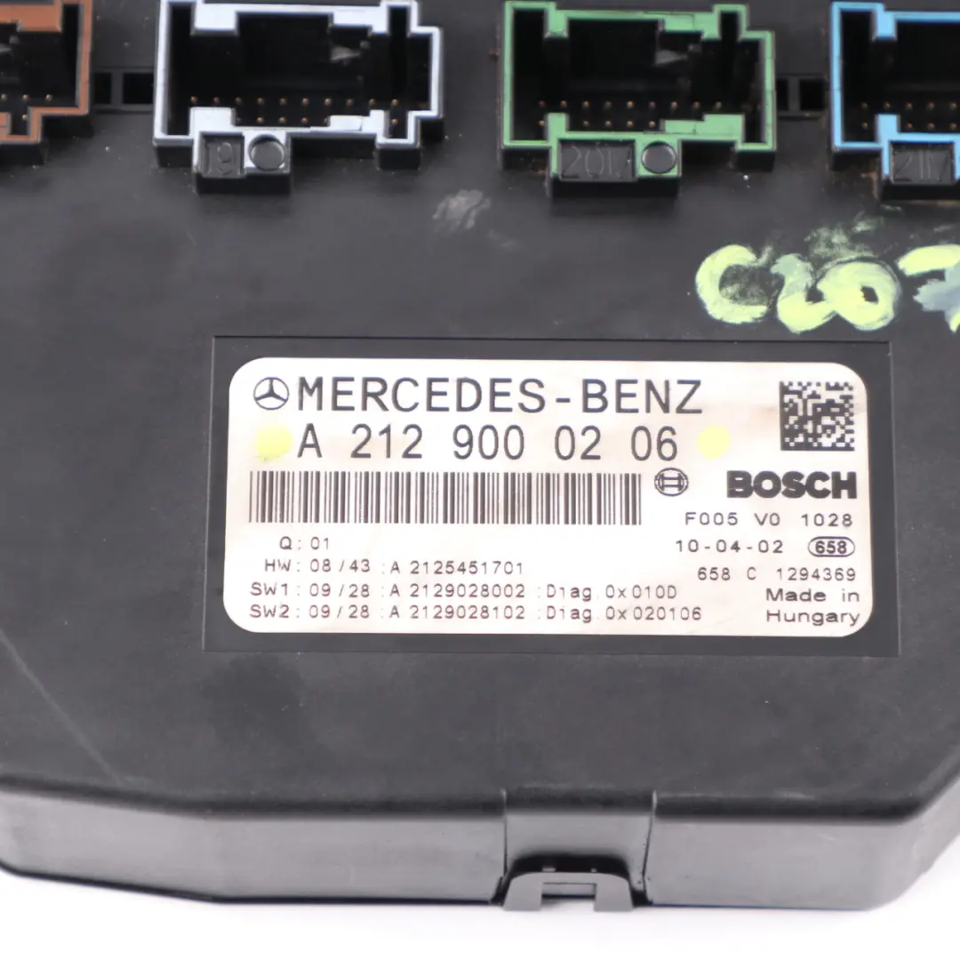 Mercedes W204 C207 Front Fuse Box Relay Control Unit SAM Module A2129000206