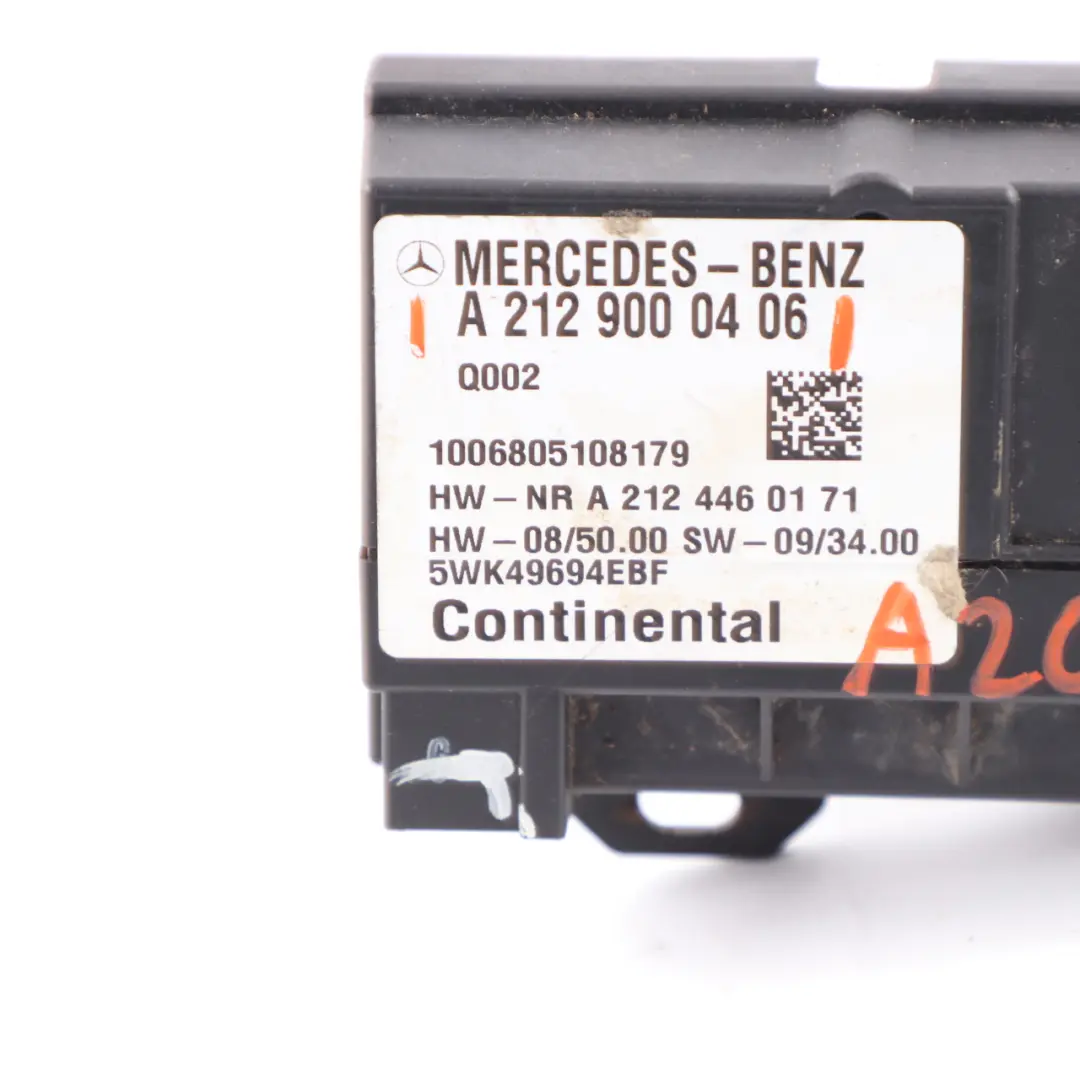 Mercedes W207 C207 A207 Moduł Sterownik Pompy Paliwa ECU A2129000406