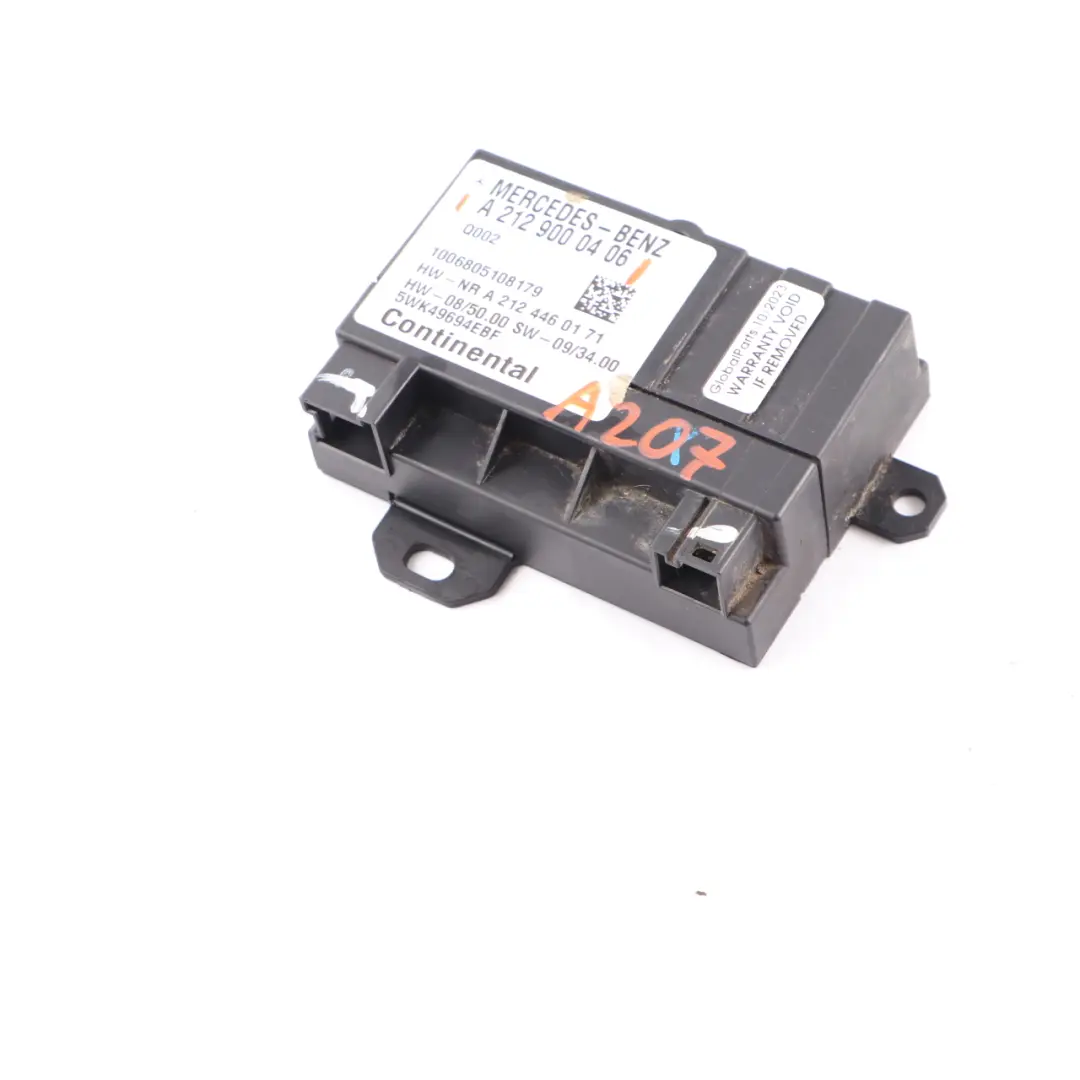 Mercedes W207 C207 A207 Moduł Sterownik Pompy Paliwa ECU A2129000406