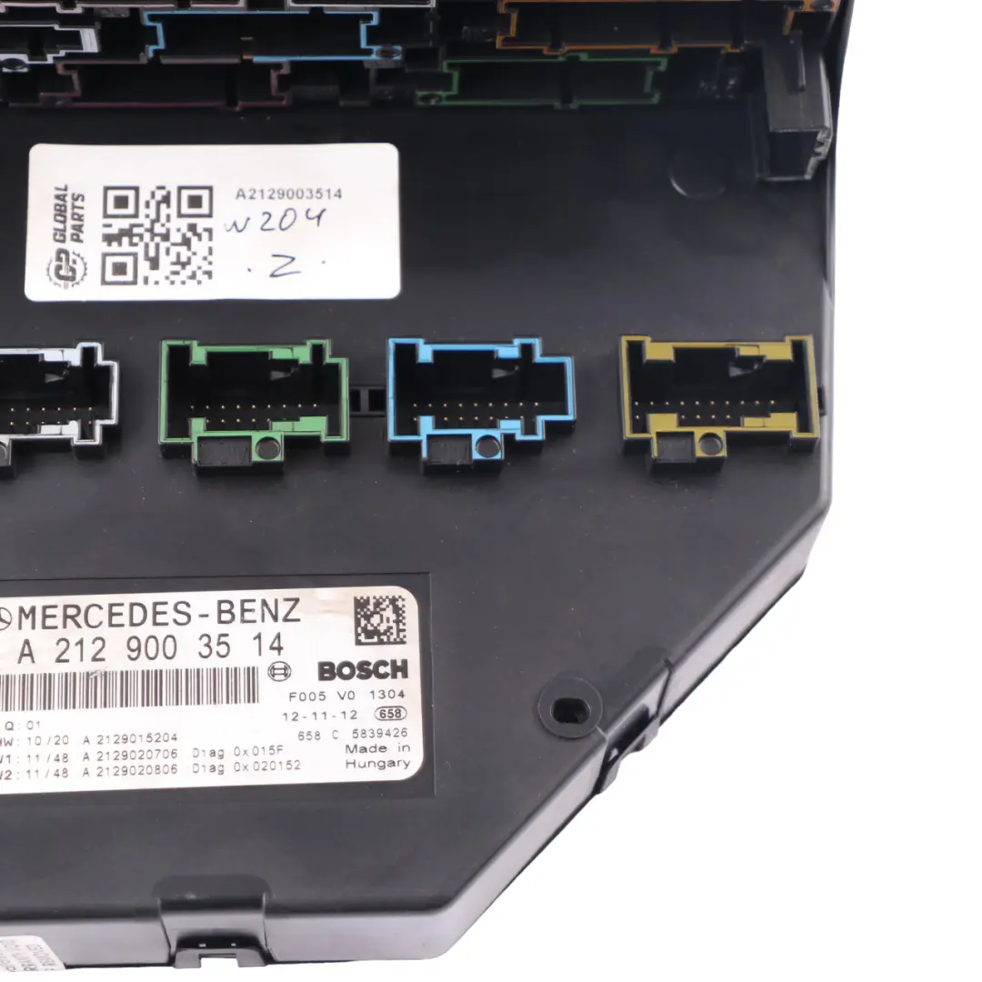 Mercedes W204 Sam Unit Fuse Box Control Module A2129003514