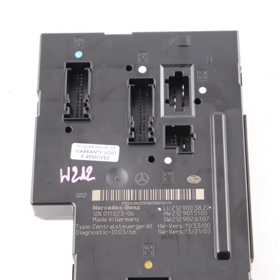 SAM Module Mercedes W212 Fuse Box Relay Control Unit A2129003822
