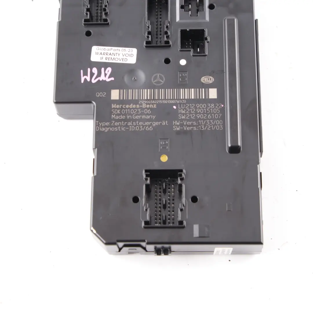 SAM Module Mercedes W212 Fuse Box Relay Control Unit A2129003822