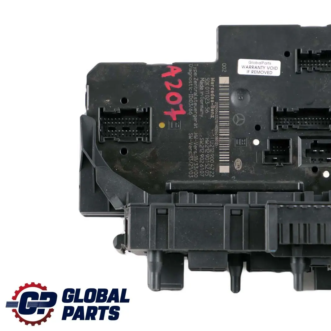 Mercedes-Benz E W207 A207 SAM Control Unit Module Fuse Box Rear A2129004222