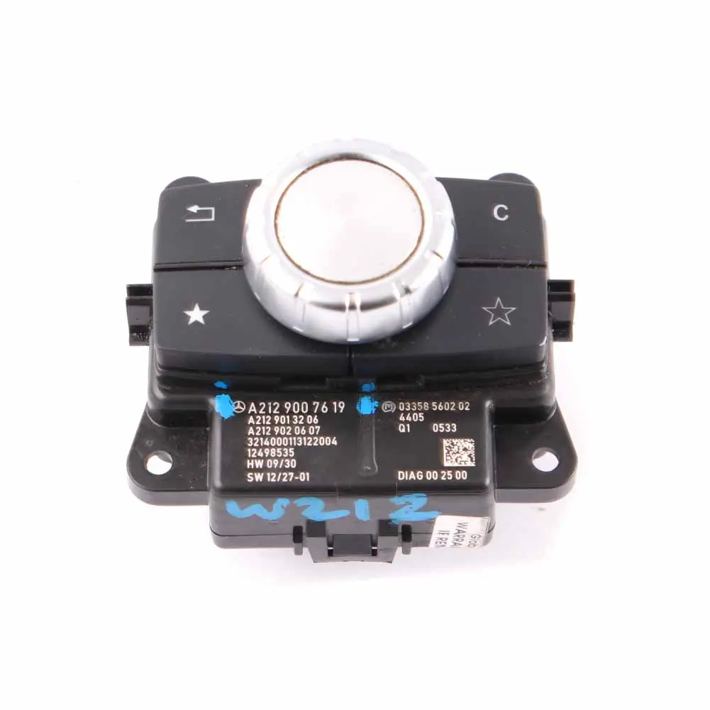 Mercedes W212 Panel de control Comand Navi CD Interruptor Pulsador A2129007619