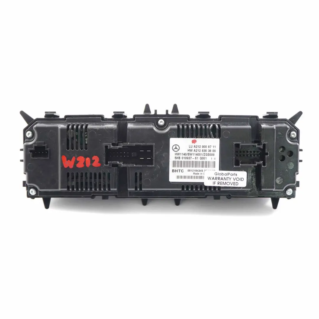 Mercedes W212 Aire Acondicionado Climatizador Panel Interruptores A2129008711