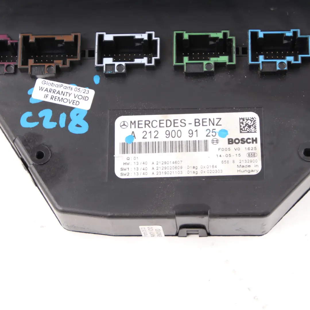 SAM Module Mercedes W212 CLS W218 Fuse Box Relay Control Unit A2129009125